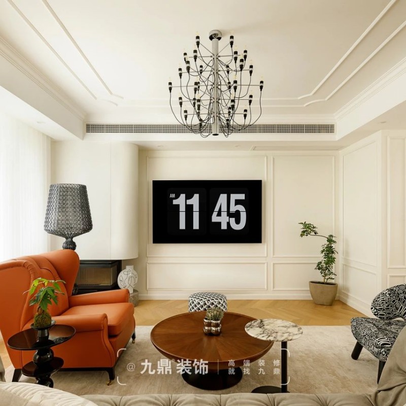 270m2湖滨花园摩登法式风装修案例